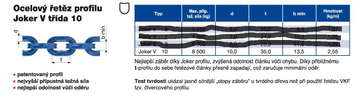 Řetěz Joker V 10 2,5m